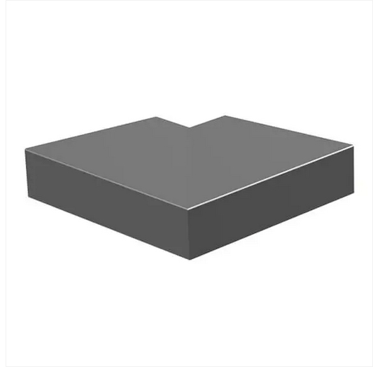 Aluminium Sloping Wall Copings 90 Degree External Angle