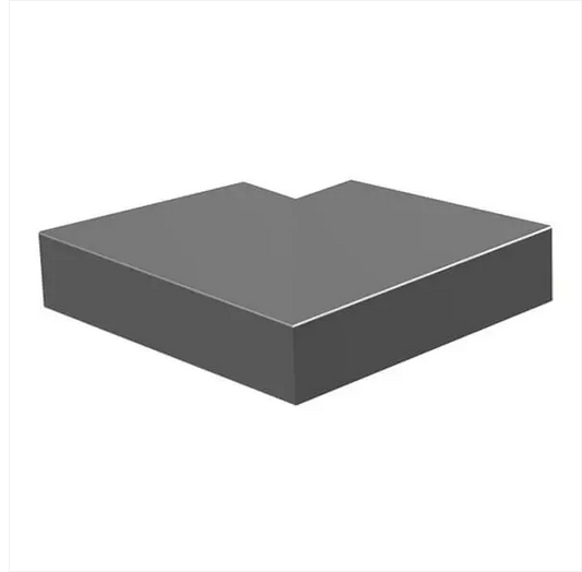 Aluminium Sloping Wall Copings 90 Degree External Angle