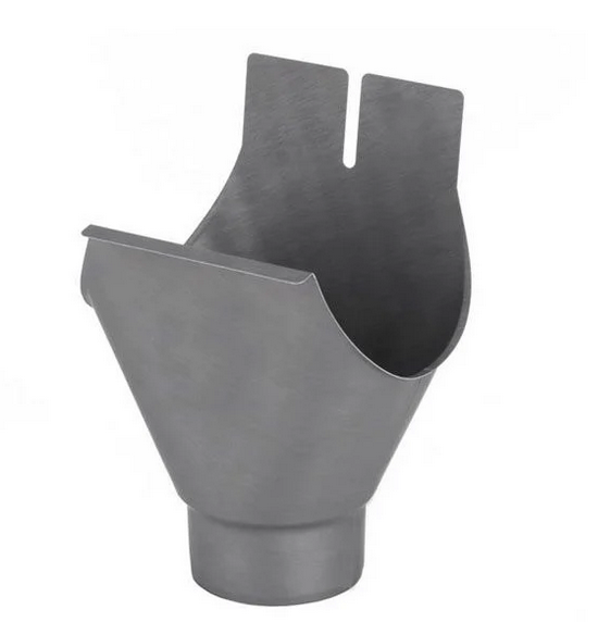 125mm Half Round 80mm 'wrap around' Gutter Outlet